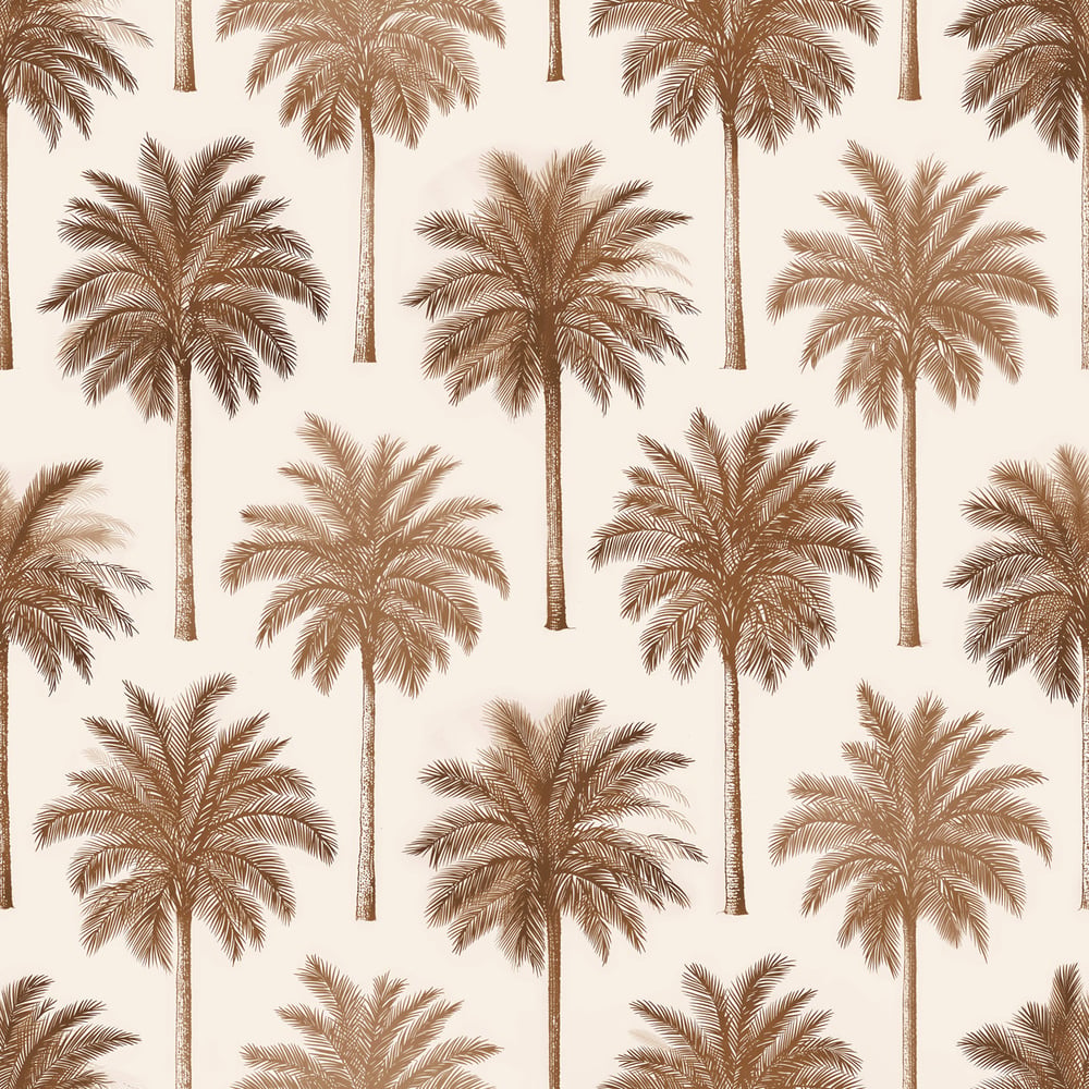 Burriana Brown - Wallpaper - Brown - Hallway - Tree - Blue Monkey - Non-Woven