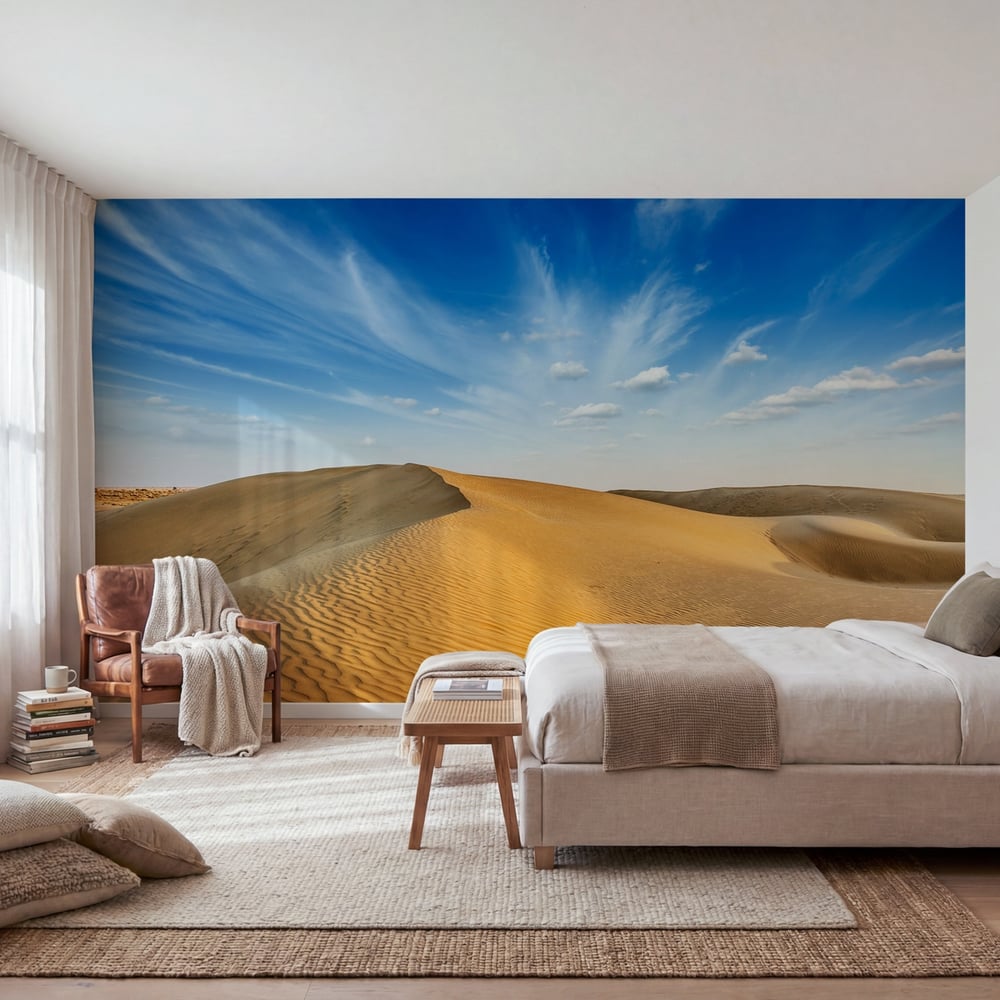 Papiers Peints Panoramique - Dunes of Thar Desert Rajasthan India - Photo Wallpaper Desert