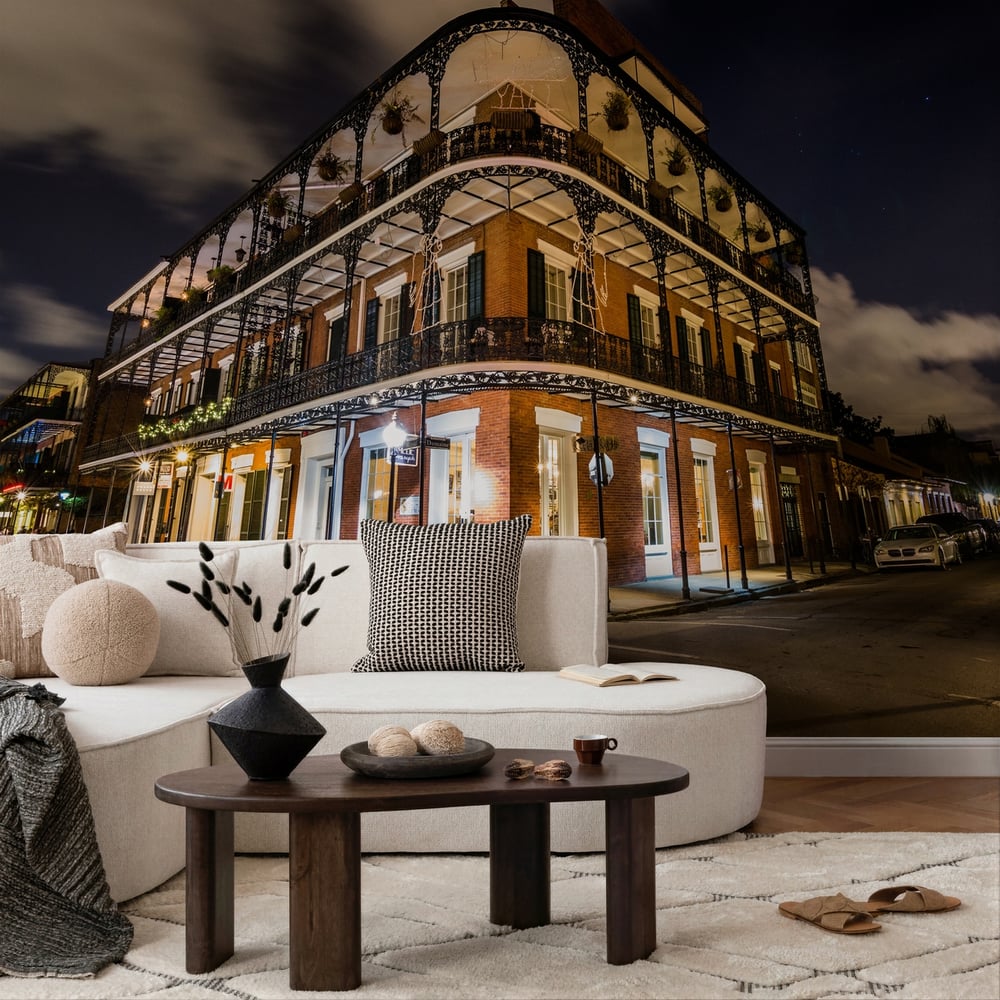 Papiers Peints Panoramique - Downtown French Quarters New Orleans Louisiana at Night - Photo Wallpaper Countries and destinations