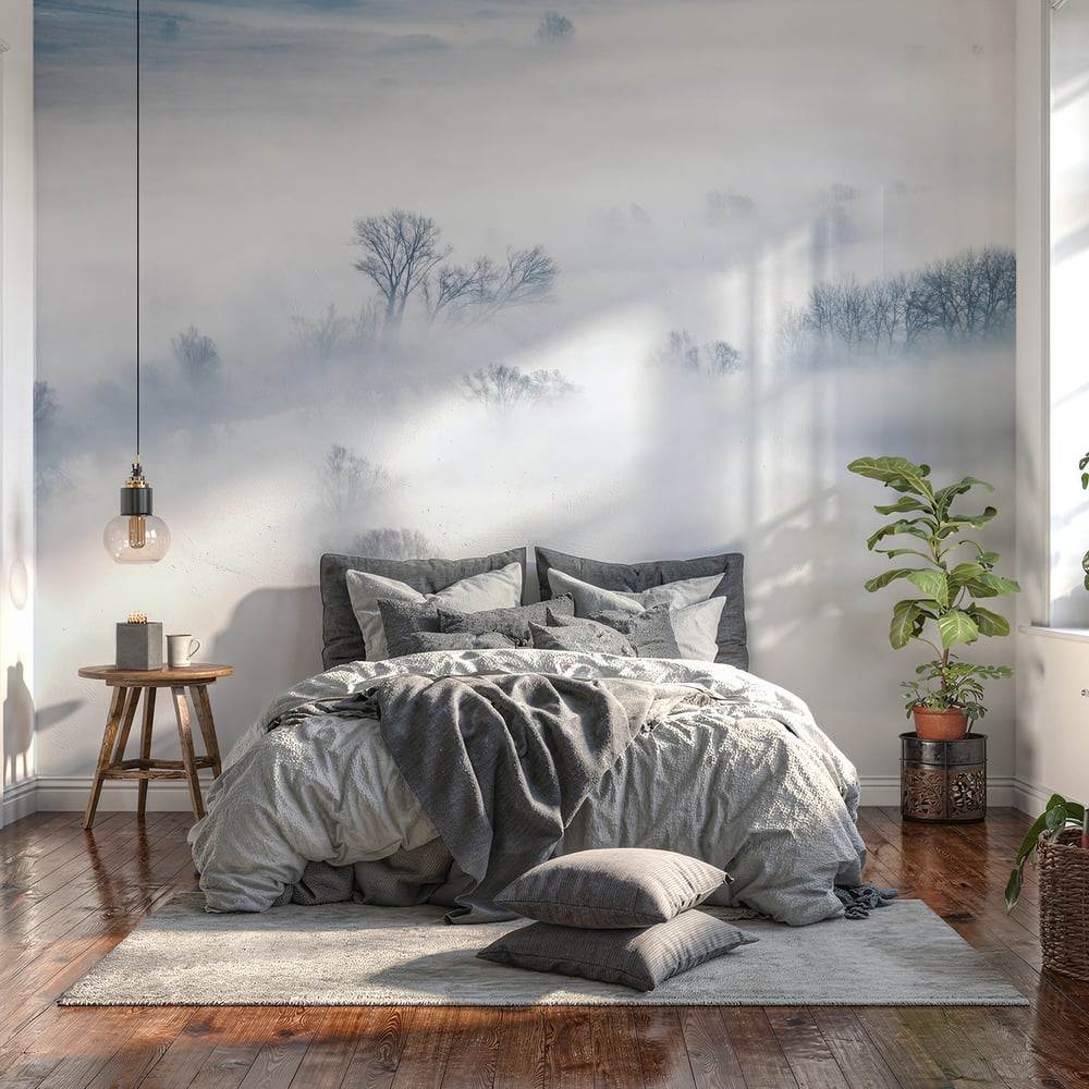 Papiers Peints Panoramique - Foggy Winterlandscape - New Arrivals