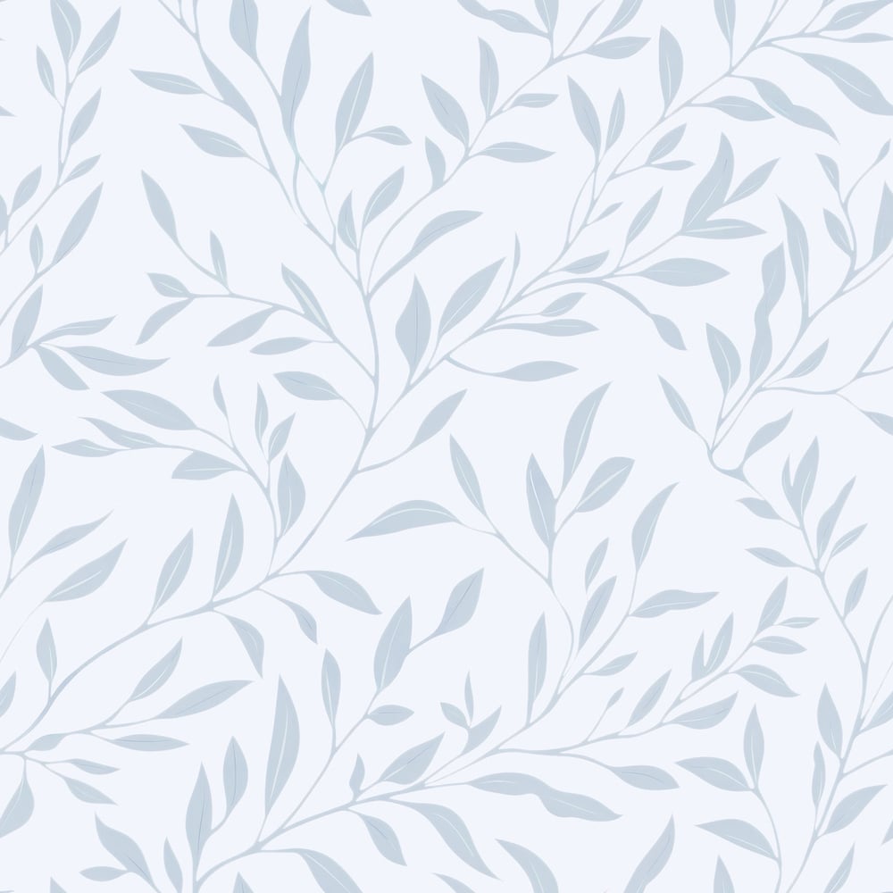 Johannes Light Blue - Papiers peints - Bleu - Cuisine - Feuille - Scandza - Intissé