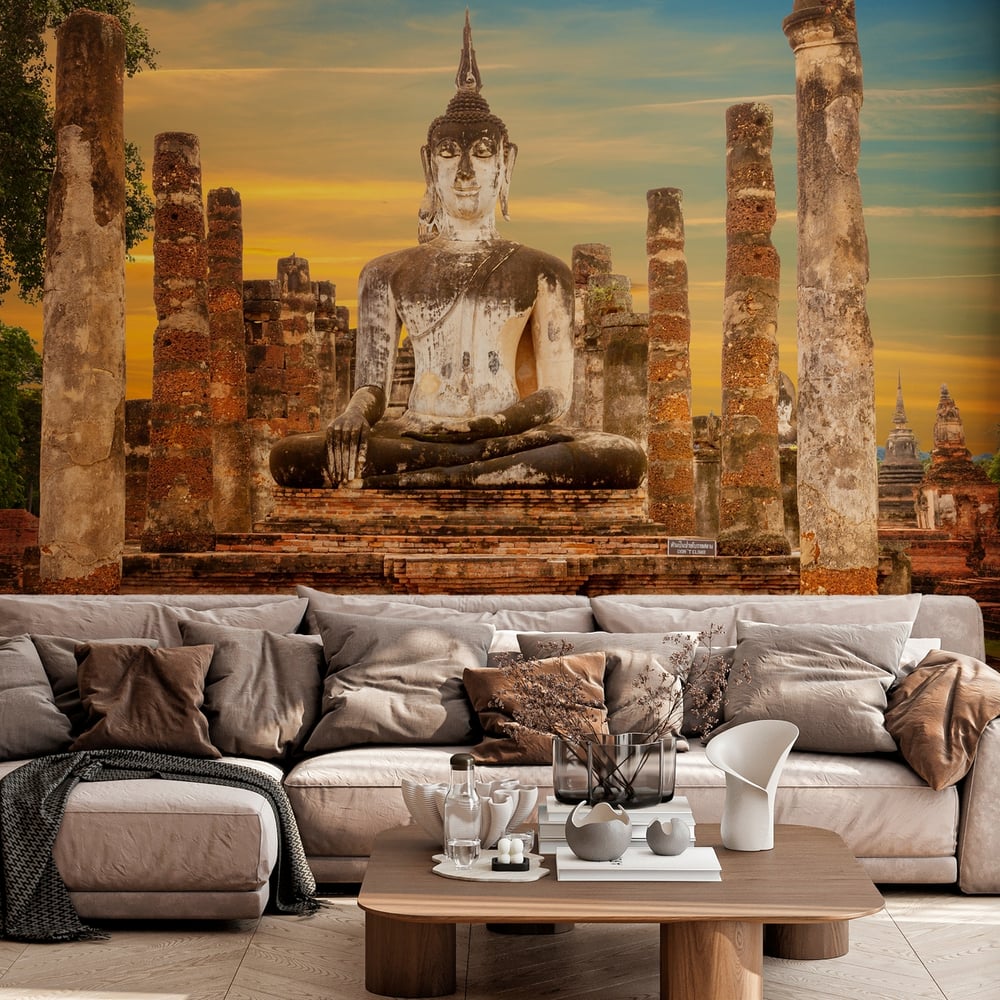 Papiers Peints Panoramique - Huge Buddha Statue at Sunset - Photo Wallpaper Countries and destinations