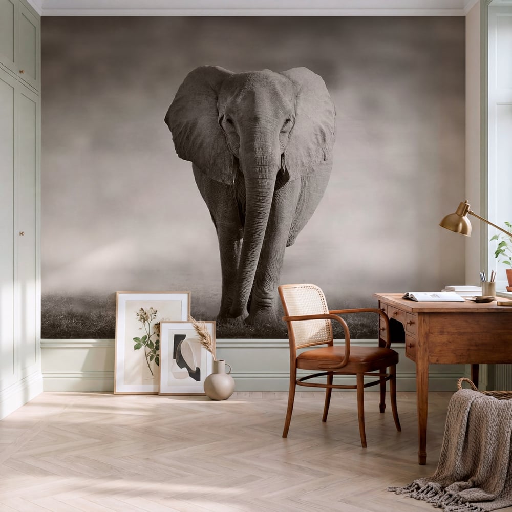 Papiers Peints Panoramique - Elephant - Photo Wallpaper Elephant