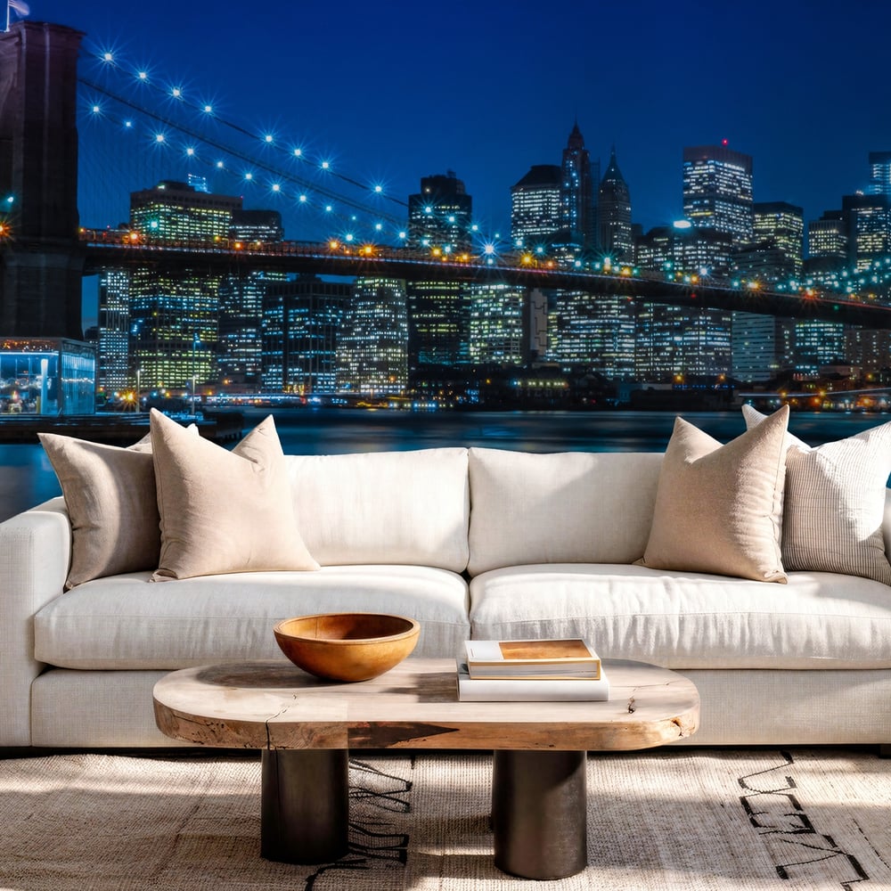 Wall Mural - Brooklyn Bridge NYC Skyline - Scandiwall