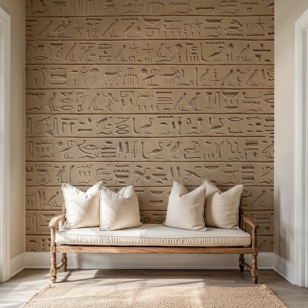 Wall Mural - Egyptian Hieroglyphs - Scandiwall