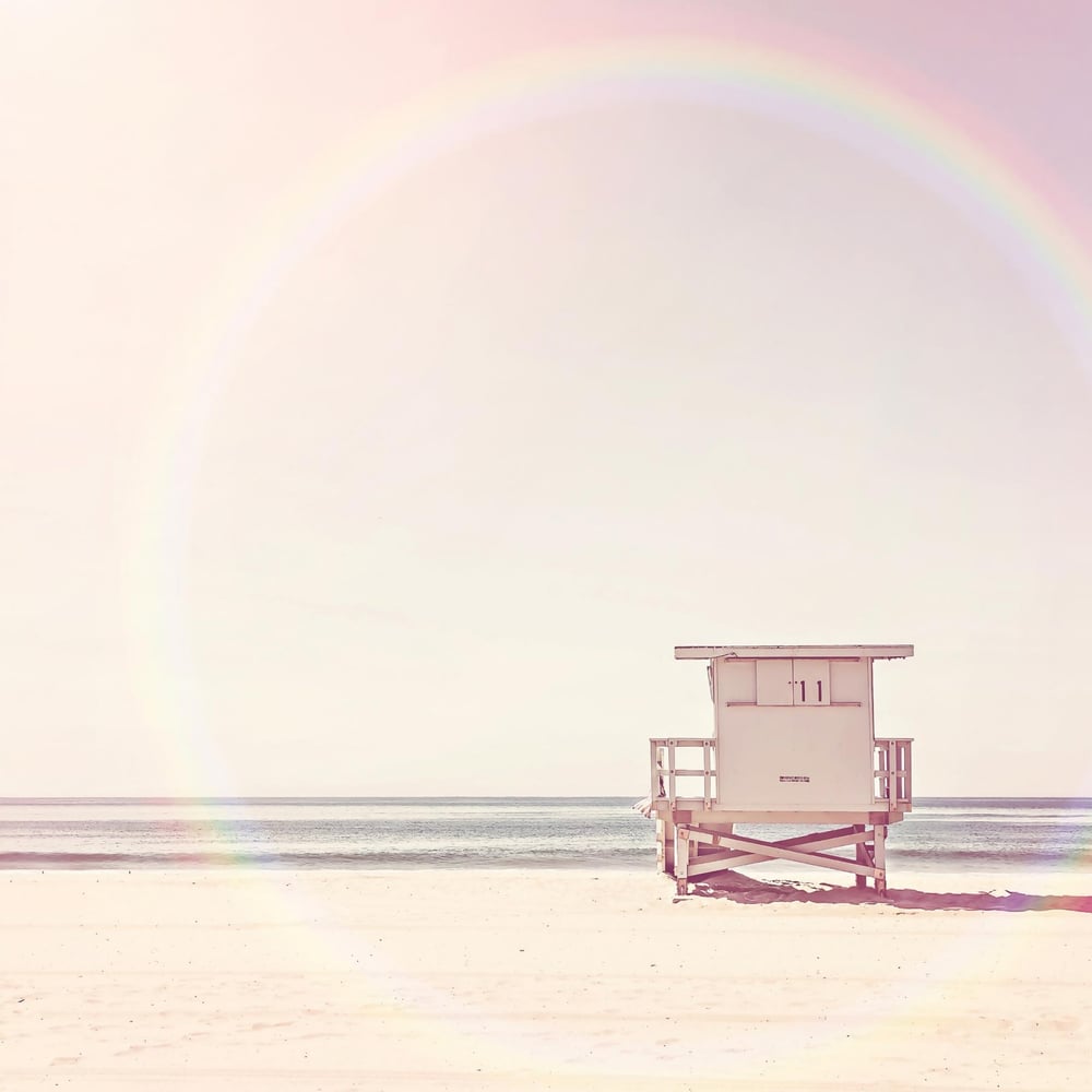 Fototapet - Beach Hut - Photo Wallpaper Countries and destinations