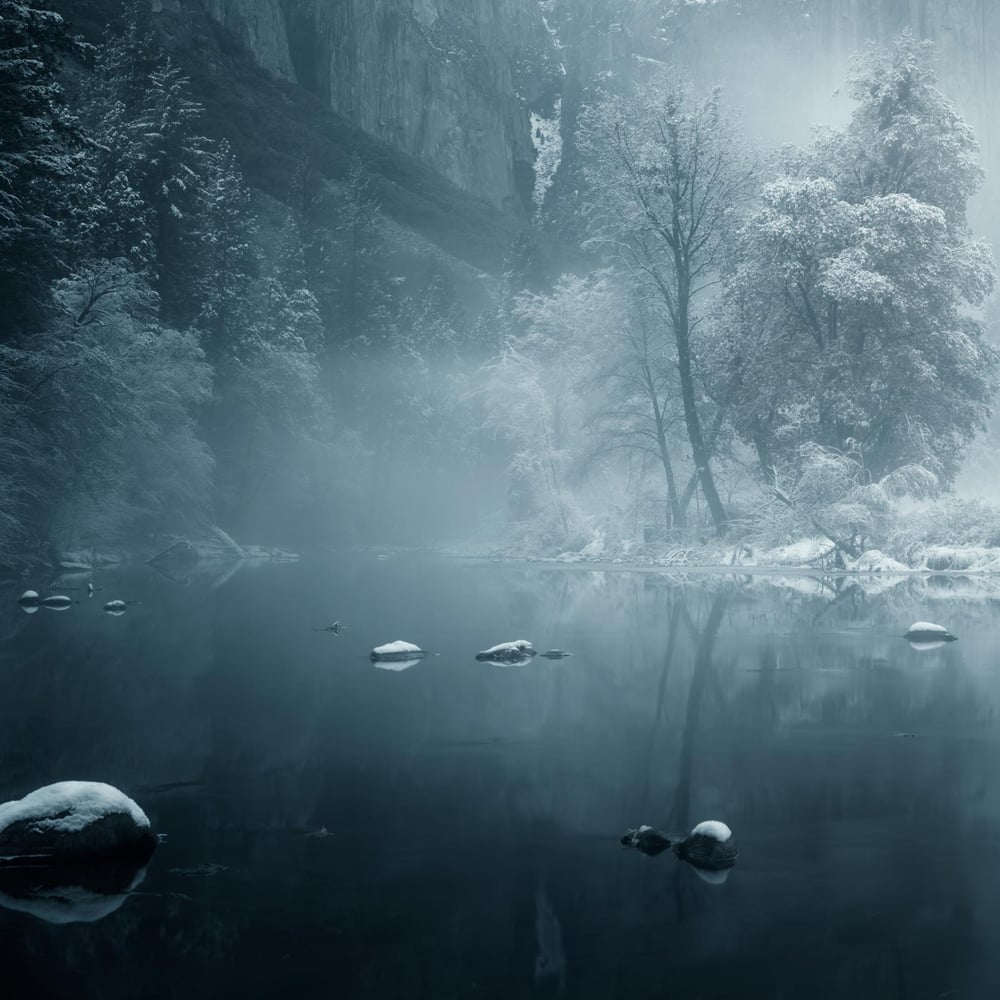Papiers Peints Panoramique - Dreamy Winter Wonderland - Photo Wallpaper Lake