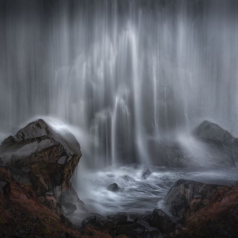 Papiers Peints Panoramique - Chutes d'eau secrètes - Photo Wallpaper Waterfall