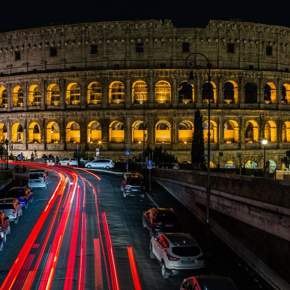 Papiers Peints Panoramique - Colosseum at Night - Photo Wallpaper Rome