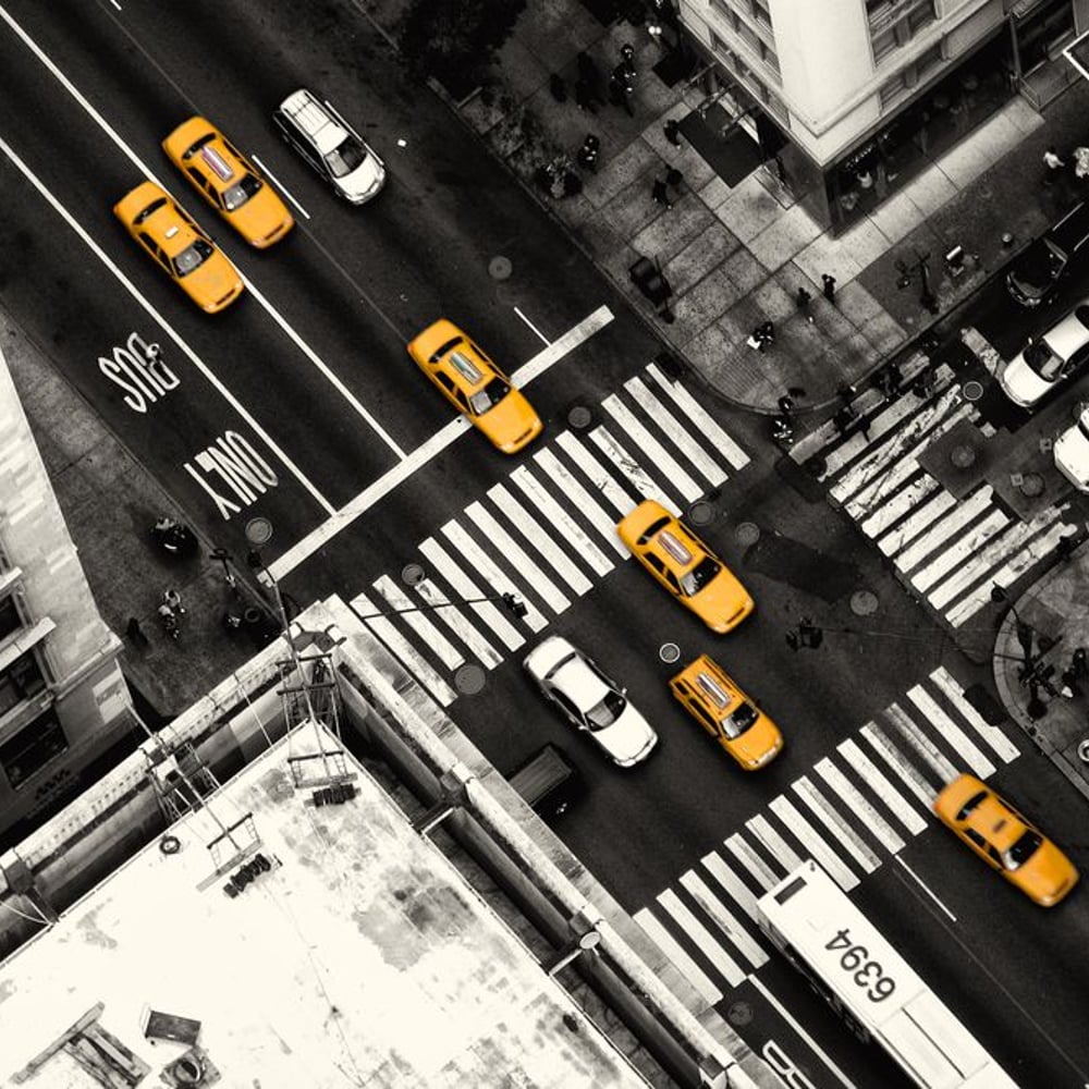 Papiers Peints Panoramique - Jaune fluo New York - Photo Wallpaper New York