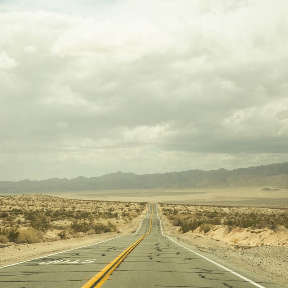 Papiers Peints Panoramique - Desert Road at Palm Springs - Other motifs New Arrivals