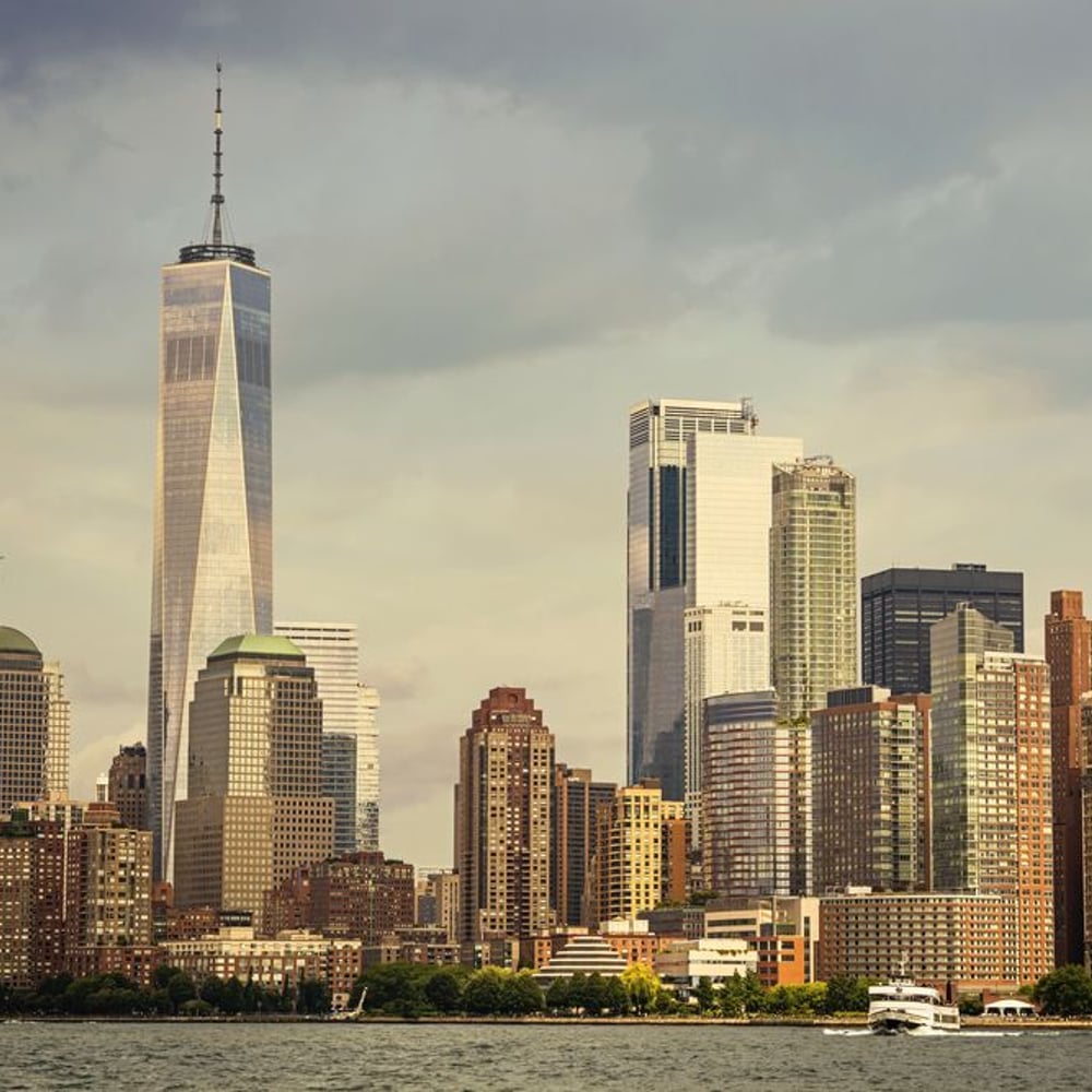 Papiers Peints Panoramique - Evening Light over Manhattan in New York - Other motifs New Arrivals