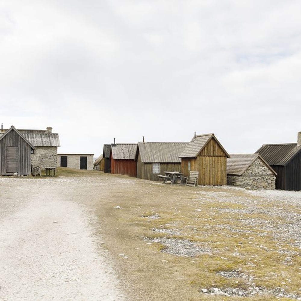 Papiers Peints Panoramique - Coastline Fishing Huts at Gotland - Other motifs New Arrivals