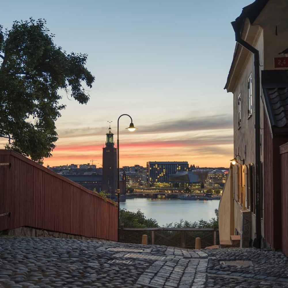 Papiers Peints Panoramique - Evening View of Stockholm - Other motifs New Arrivals