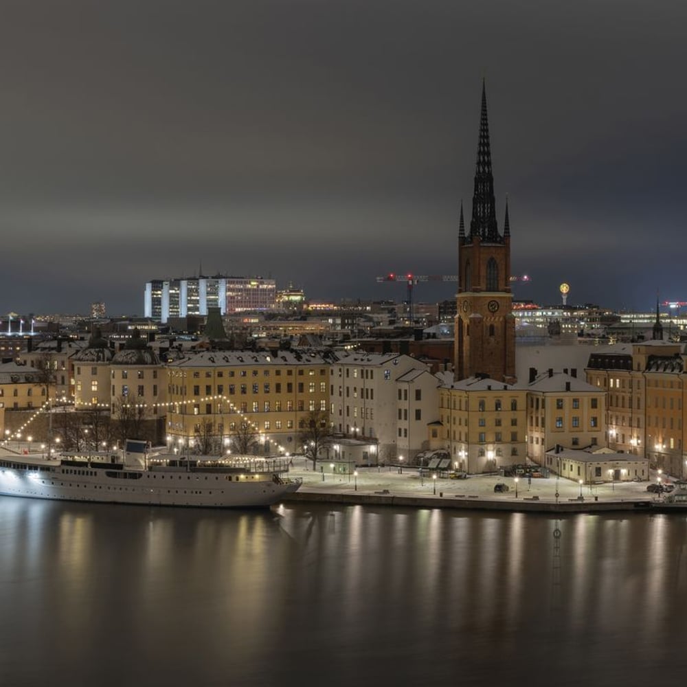 Fototapet - Aerial view of Stockholm in Winter - Other motifs New Arrivals