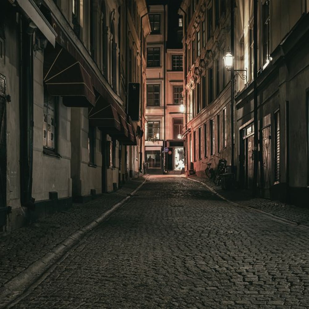 Papiers Peints Panoramique - Evening in Old Town Stockholm - Other motifs New Arrivals