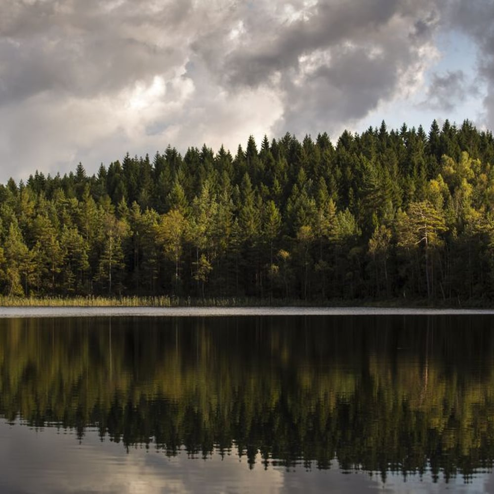 Papiers Peints Panoramique - Dramatic Lake View - Photo Wallpaper Lake
