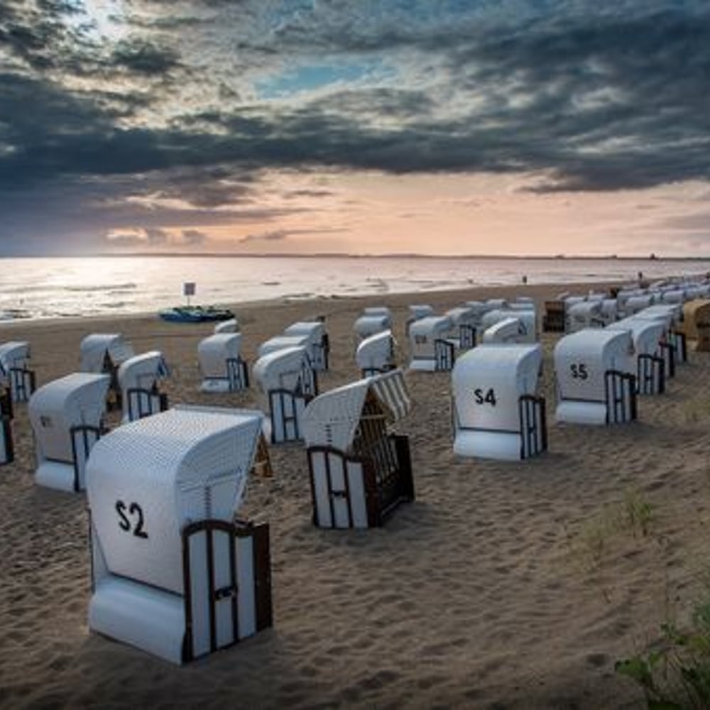 Fototapet - Beach Chairs at the Baltic Sea - Other motifs New Arrivals
