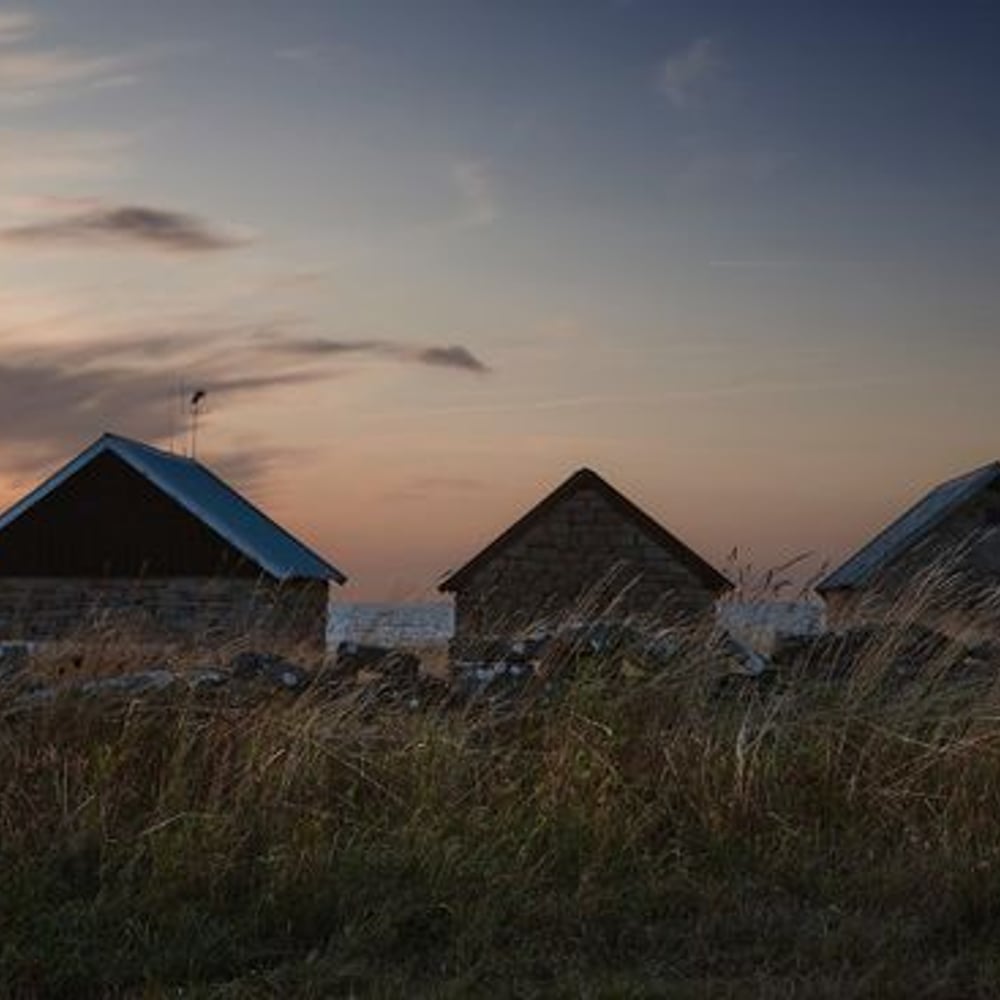 Papiers Peints Panoramique - Fishing Huts in Evening Light on Oland - Other motifs New Arrivals