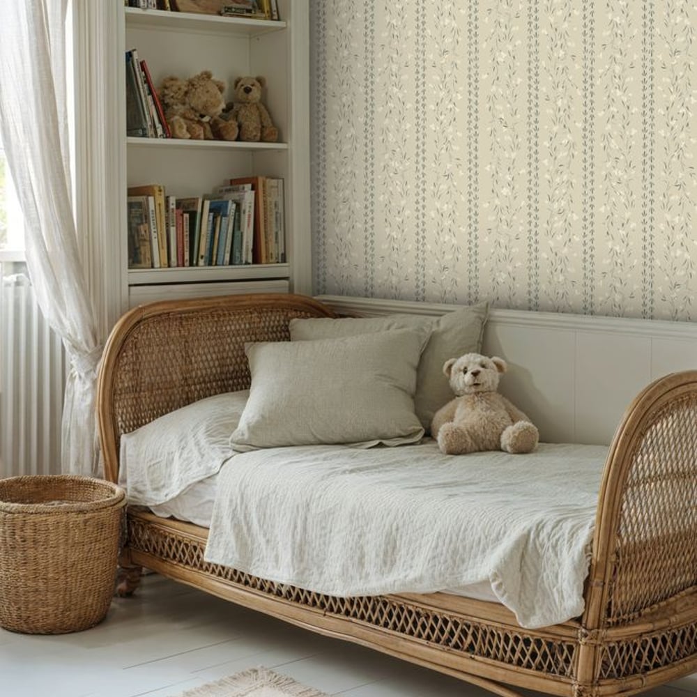Clara Cream - Papiers peints - Beige - Cuisine - Rayé - Wallpassion - Intissé