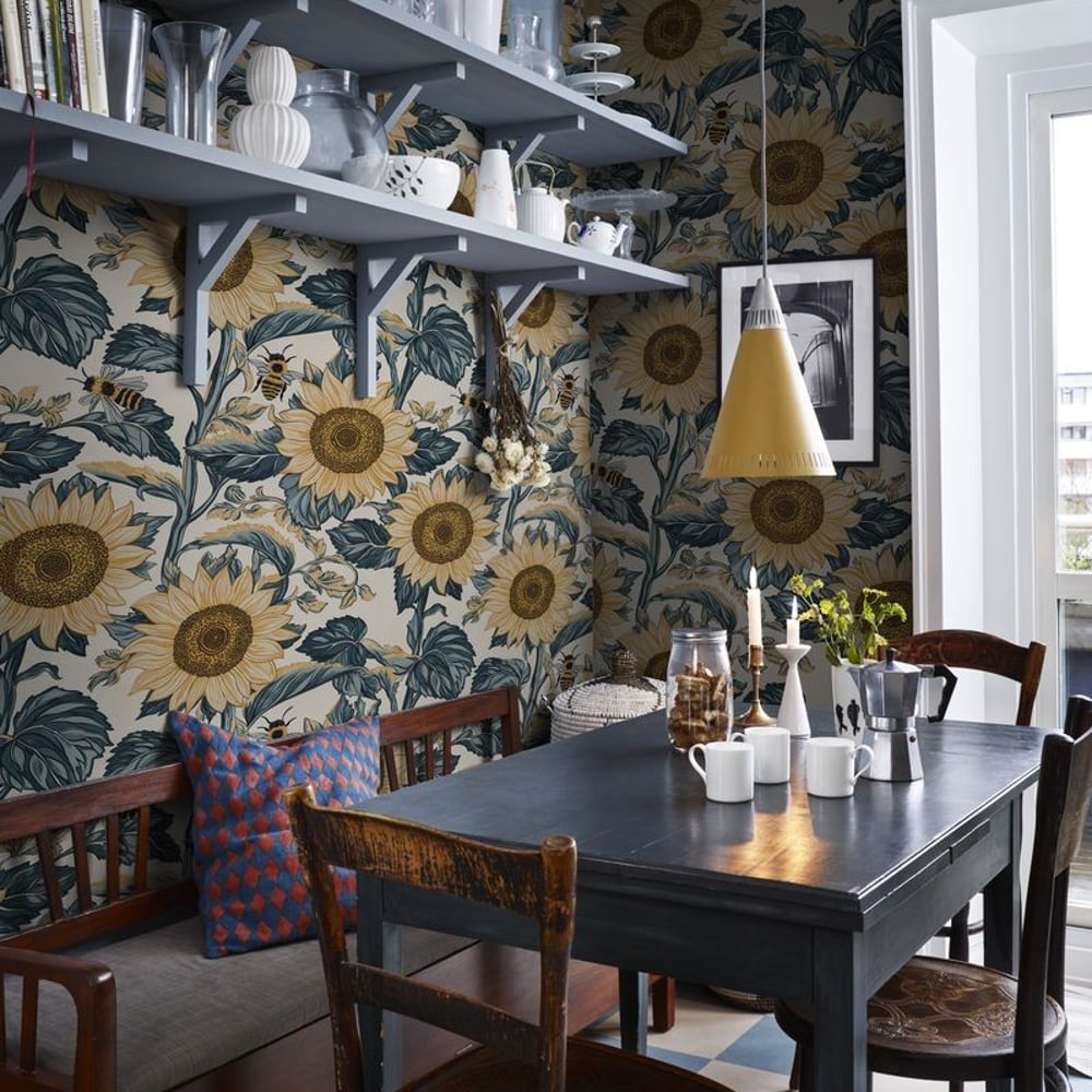Ursula White - Wallpaper - White - Teenager's room - Floral - in between - Non-Woven