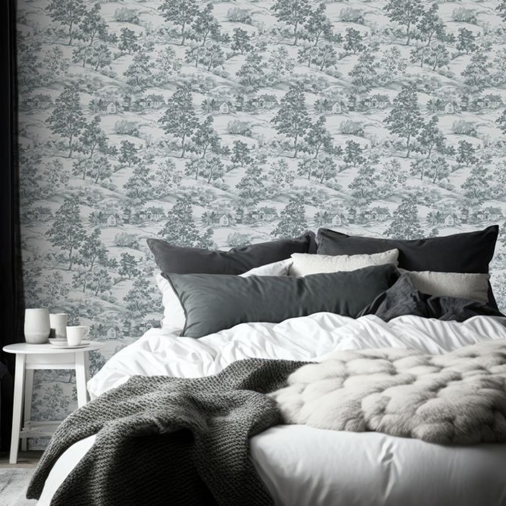 Nicolas Grey - Papiers peints - Gris - Chambre - Arbre - Dreamland - Intissé