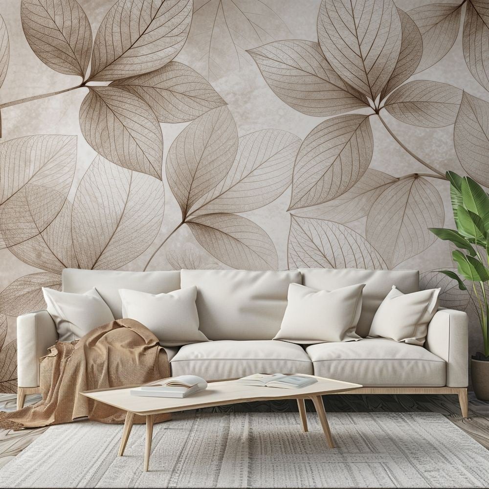 Papiers Peints Panoramique - Soft Leaves I - Botanical