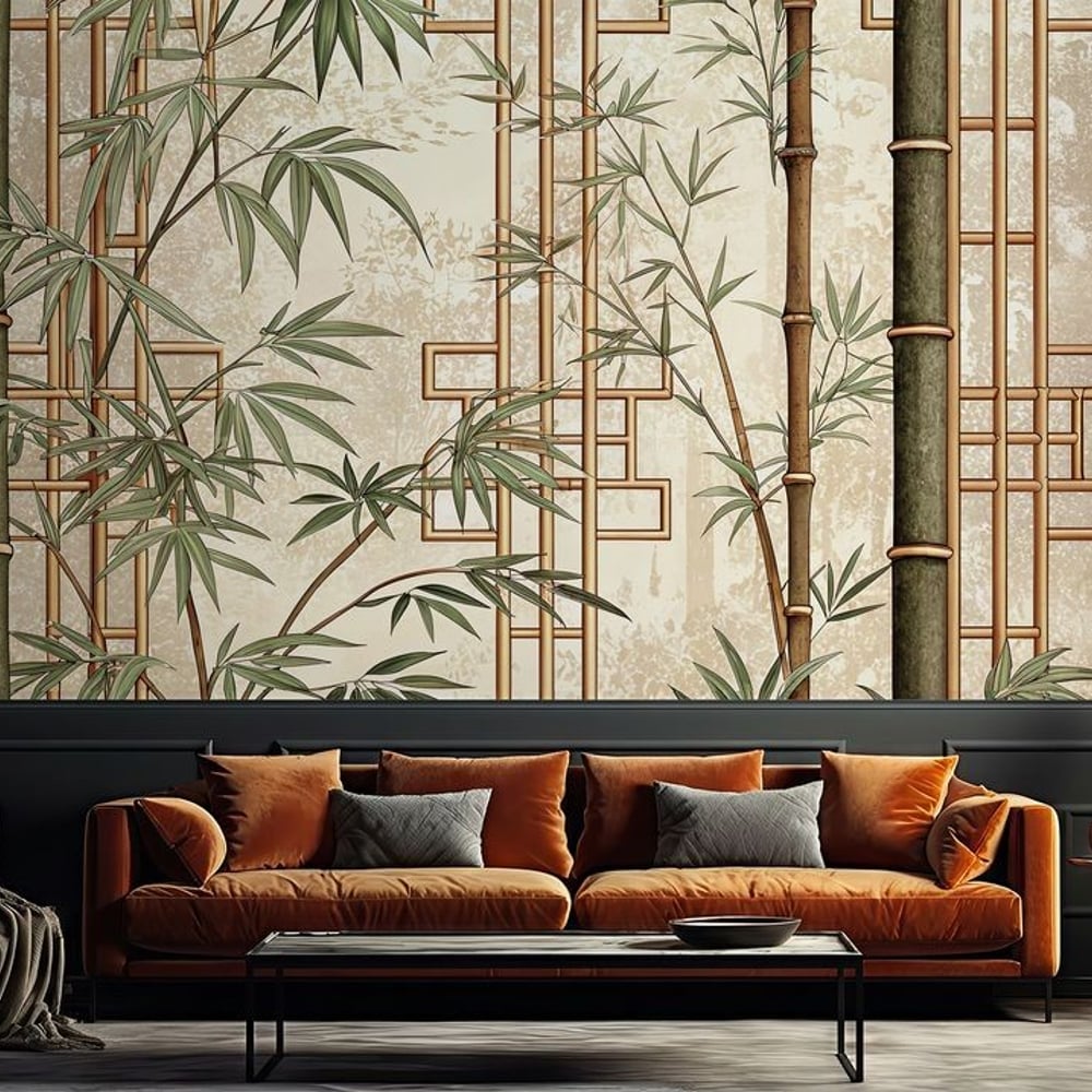 Papiers Peints Panoramique - Bamboo Wall I - Botanical