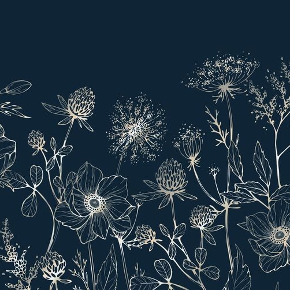 Fototapet - Night Changes III - Botanical
