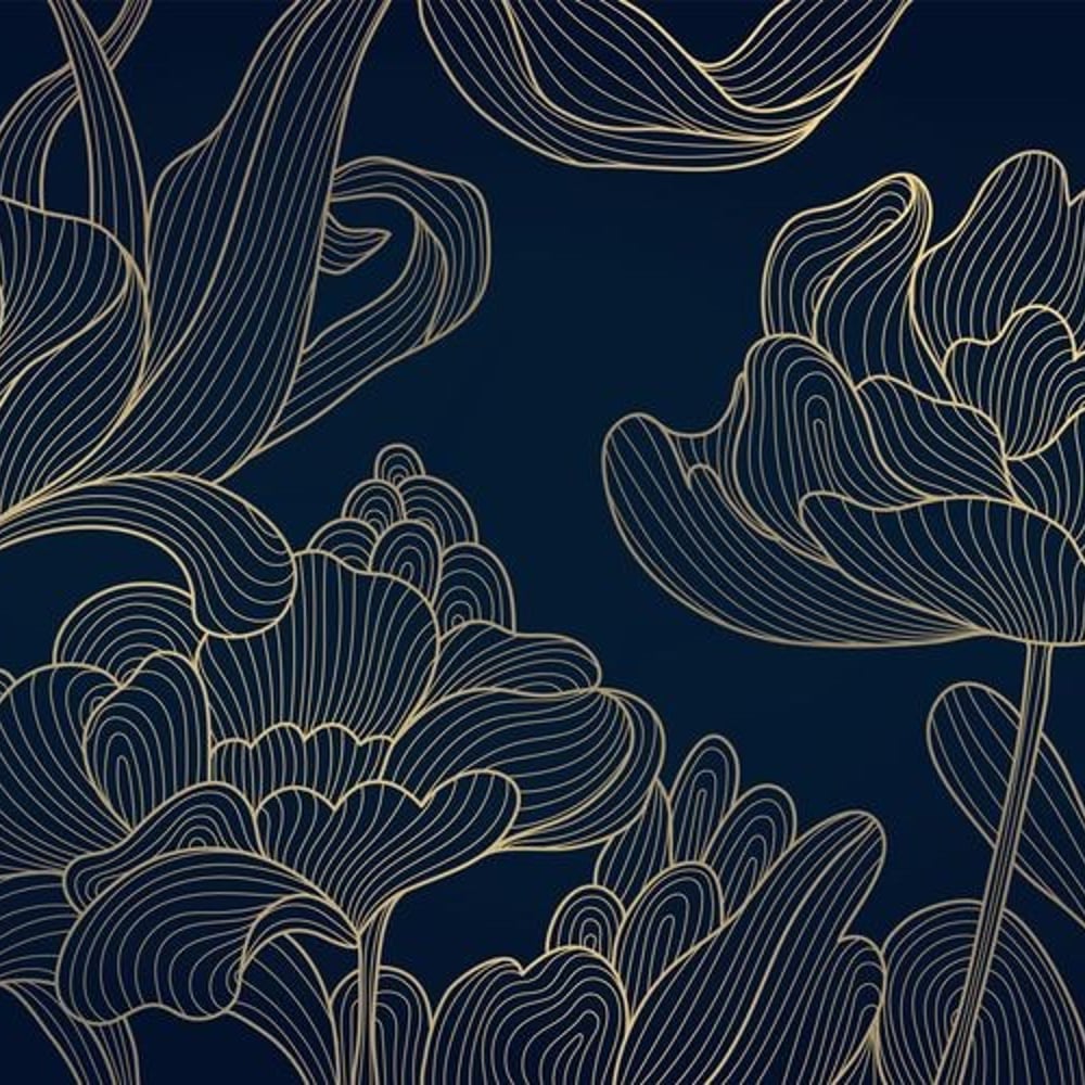 Fototapet - Night Garden I - Floral