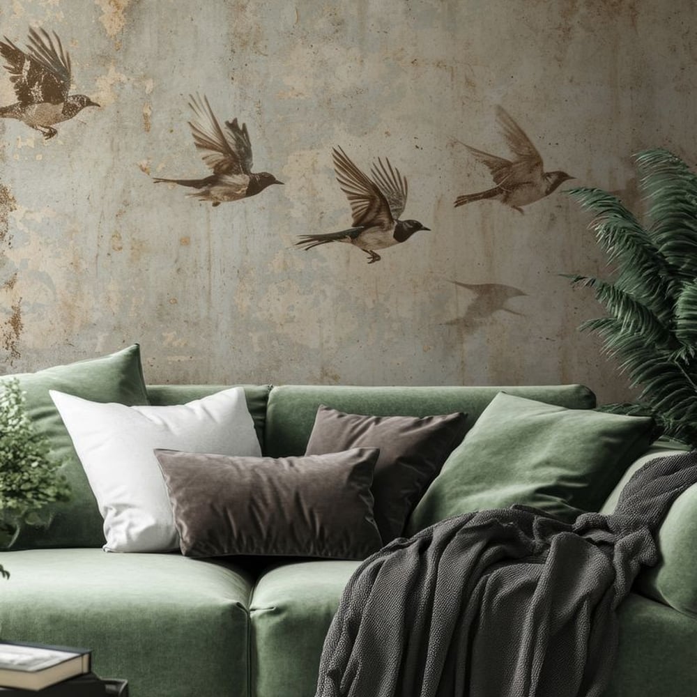 Fototapet - Free Flying II - Graphic
