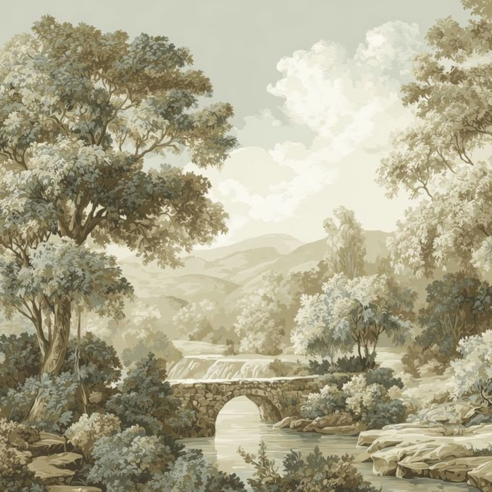 Fototapet - Memory Bridge I - Nature