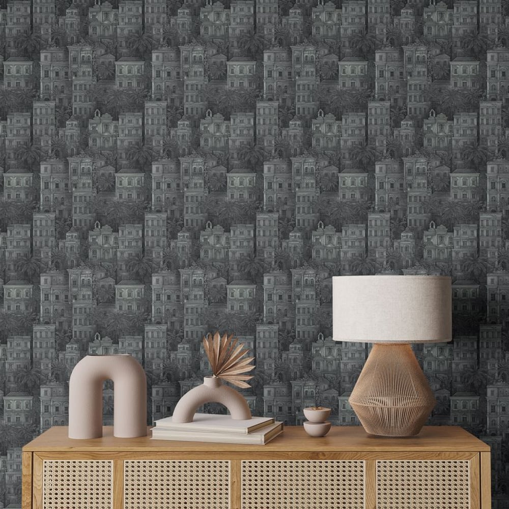 Emir Grey - Tapet - Grå - Entré - Arkitektur - Dreamland - Non-Woven
