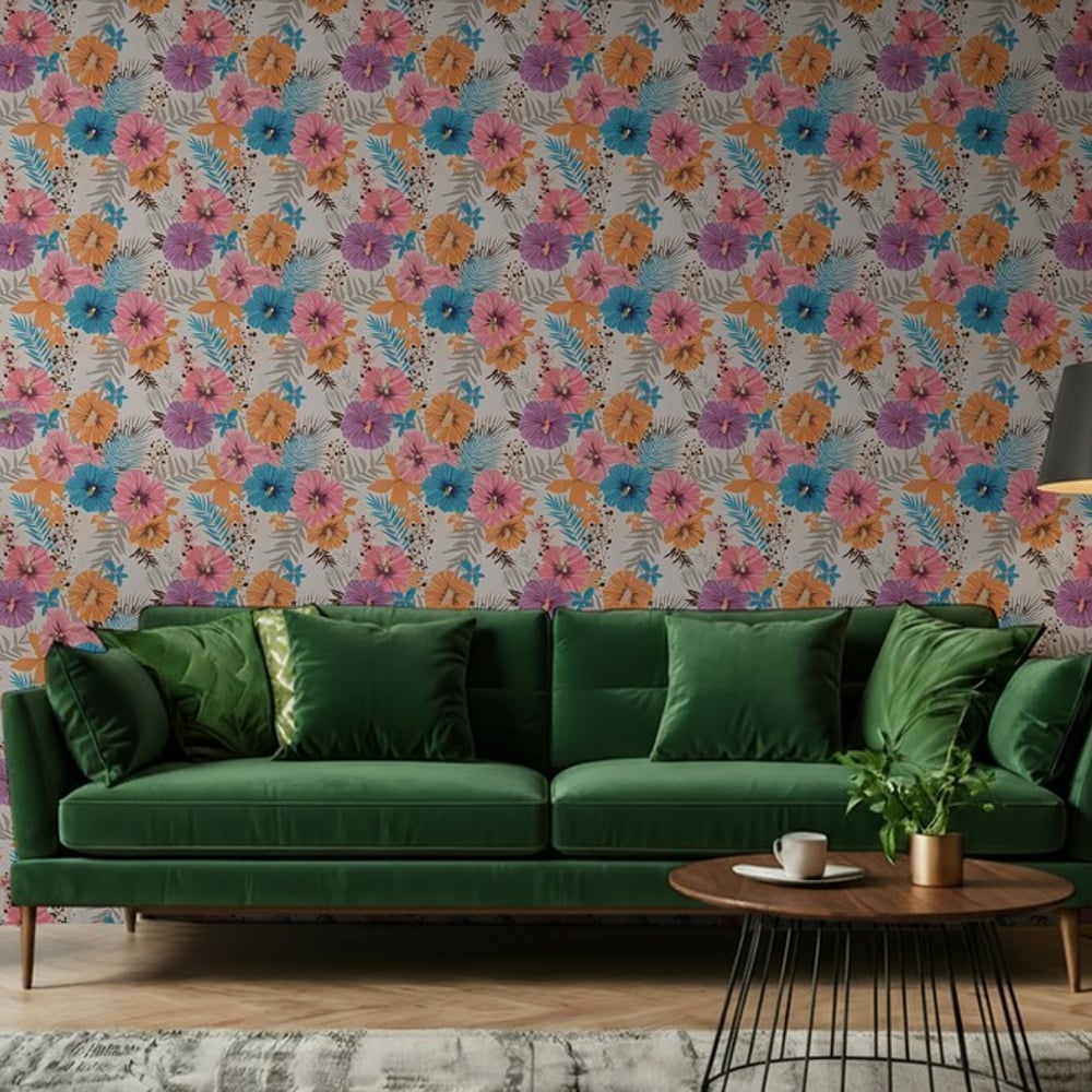 Fototapet - Nella Beige - 1078101-01 - Floral