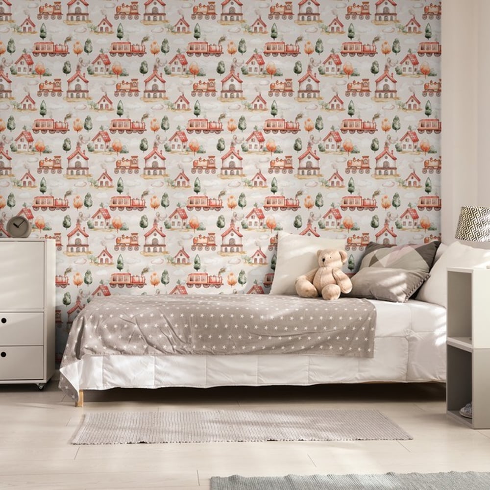 Albert Beige - Tapet - Beige - Børneværelse - Andre mønstre - Wallpassion Kids - Non-Woven