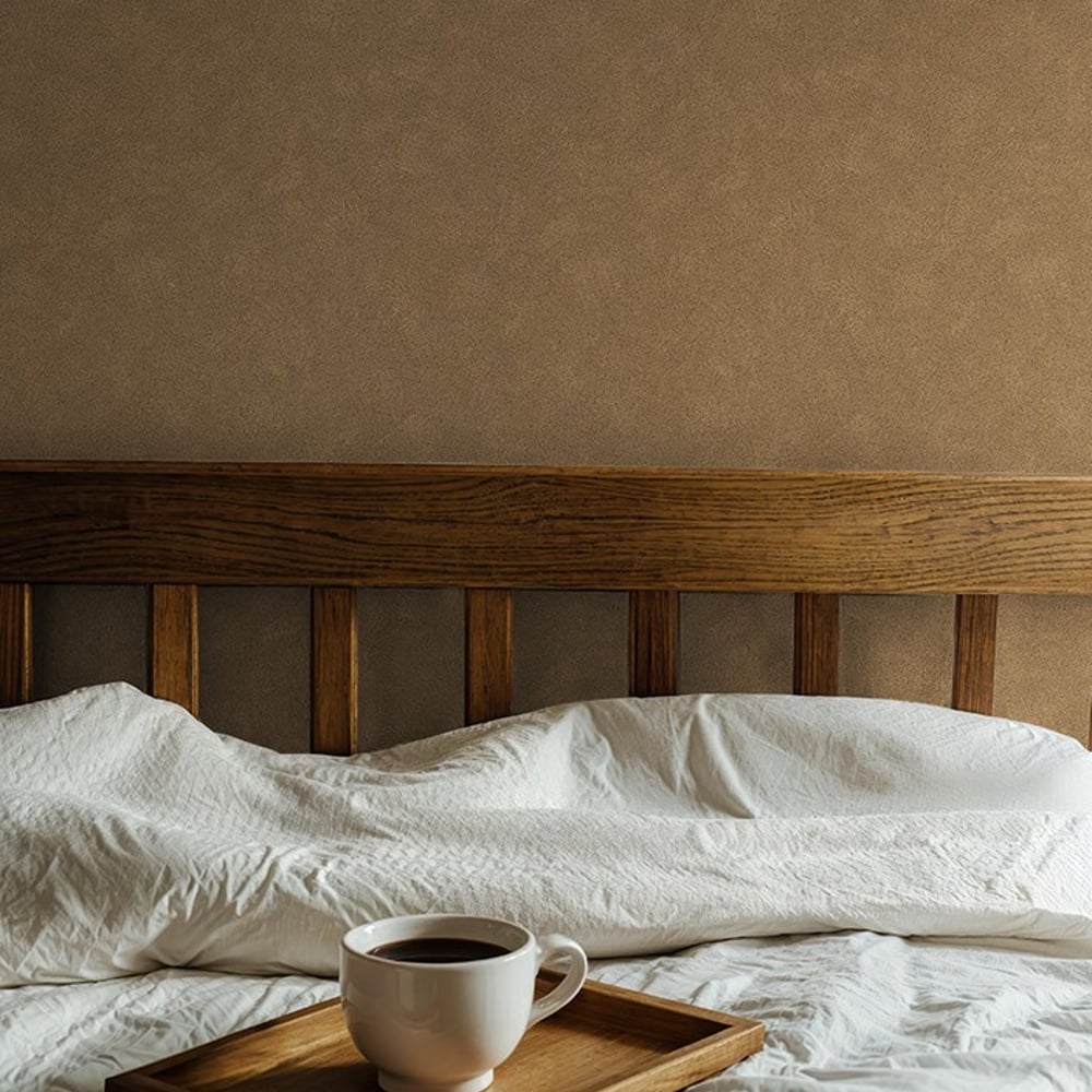 Enduit Rust - Papiers peints - Marron - Chambre - Couleur unie - Studio Surface - Intissé