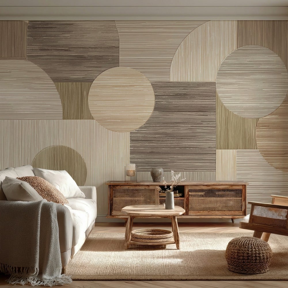 Papiers Peints Panoramique - Wooden Blocks I - Texture
