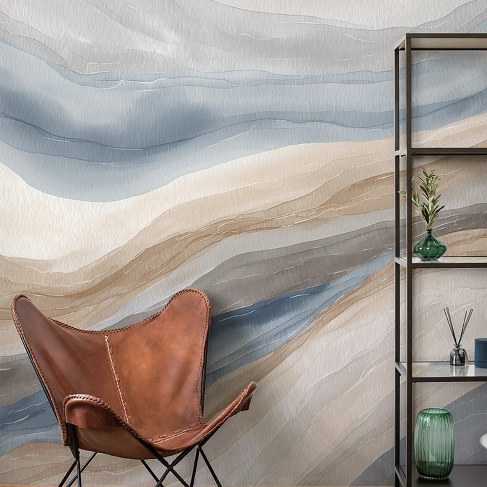 Fototapet - Light Waves III - Graphic