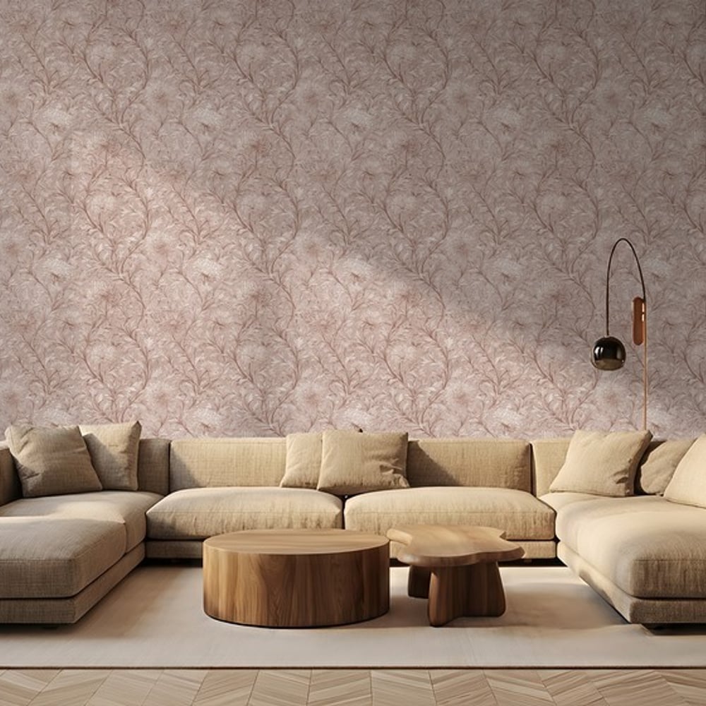 Kathleen Beige - Papiers peints - Beige - Salon - Floral - September - Intissé