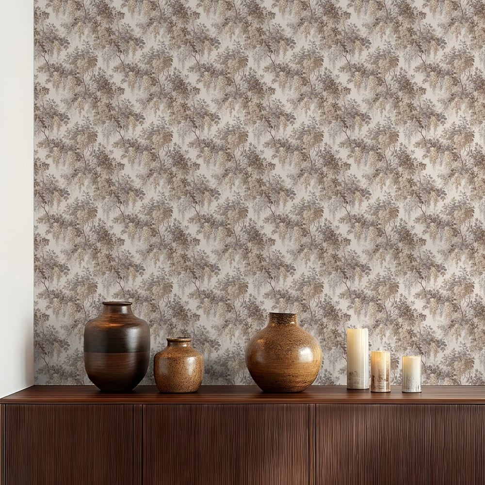 Gregory Beige - Tapet - Beige - Køkken - Blad - September - Non-Woven