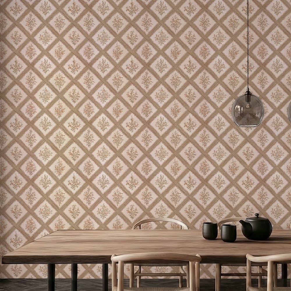 Halvar Beige - Tapet - Beige - Køkken - Blomstret - September - Non-Woven