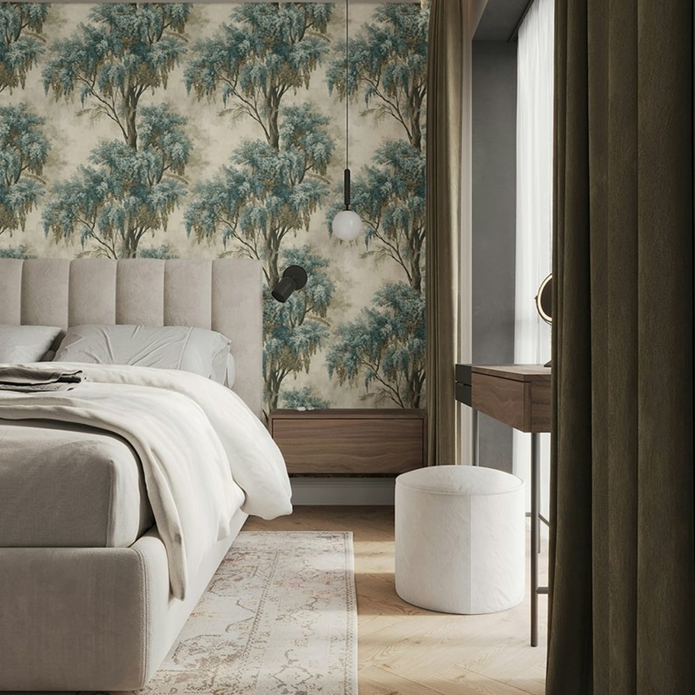 Melvin Green - Papiers peints - Vert - Chambre - Arbre - Dreamland - Intissé