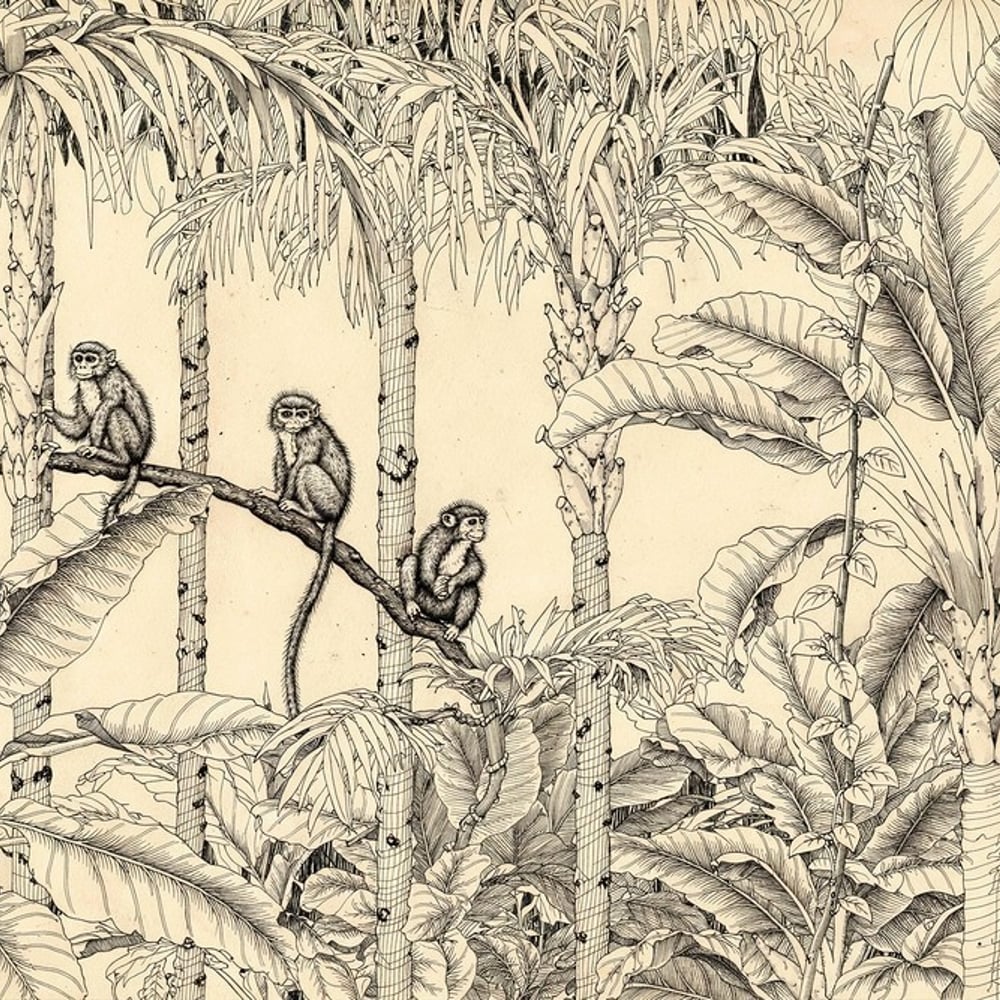 Papiers Peints Panoramique - Monkey Party I - Nature
