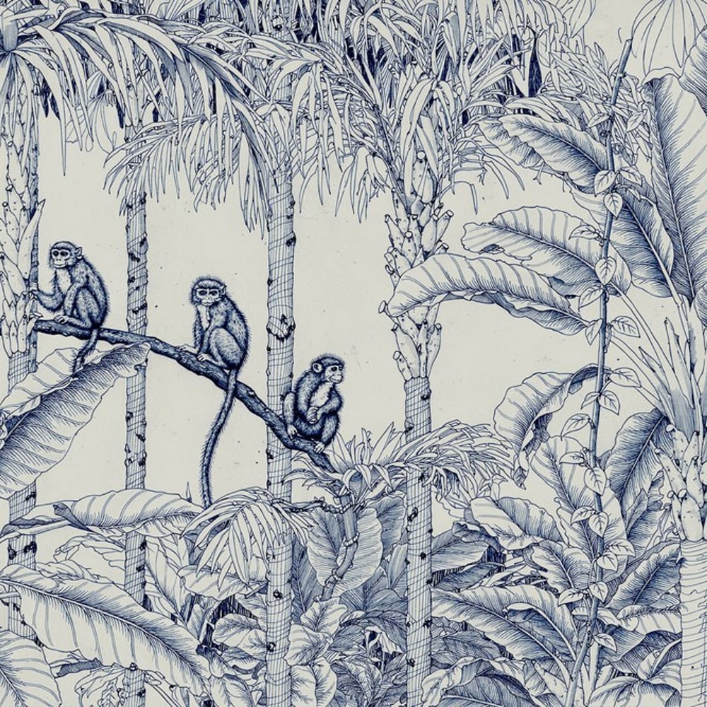 Fototapet - Monkey Party III - Nature