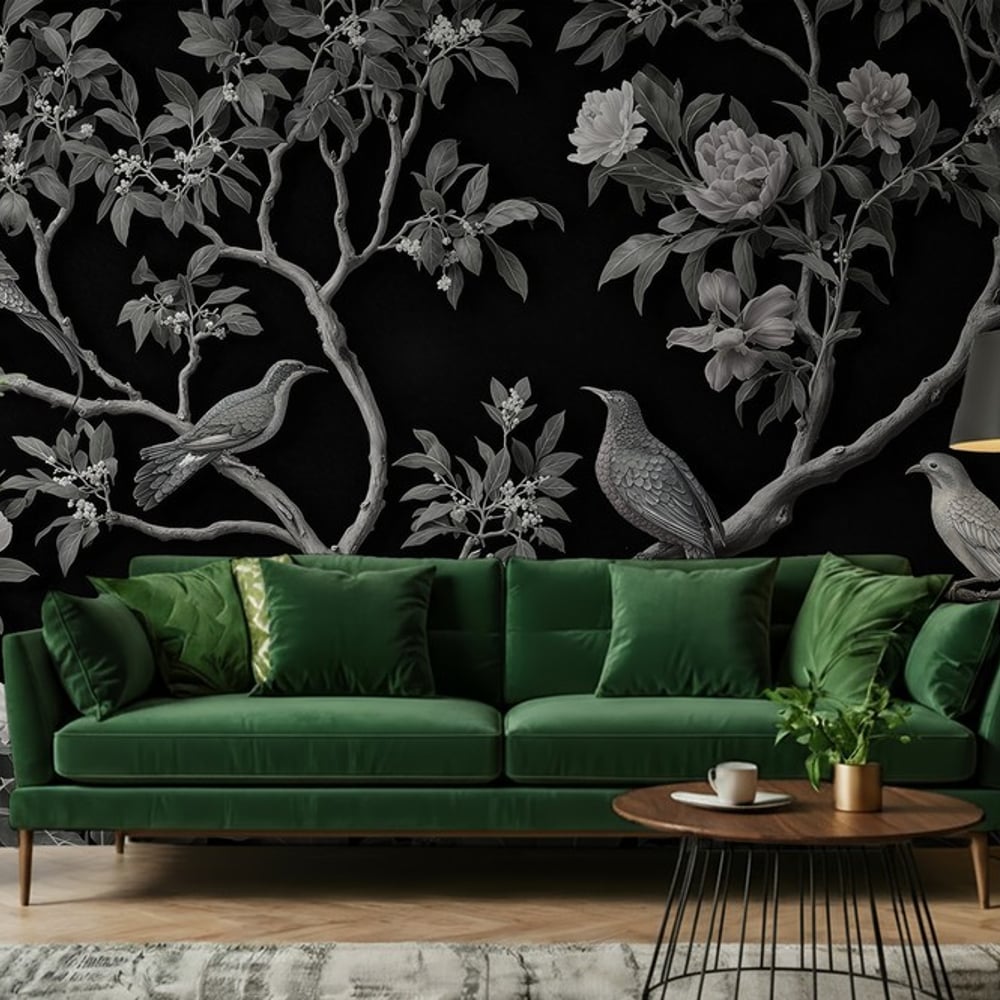 Papiers Peints Panoramique - Midnight Garden III - Botanical