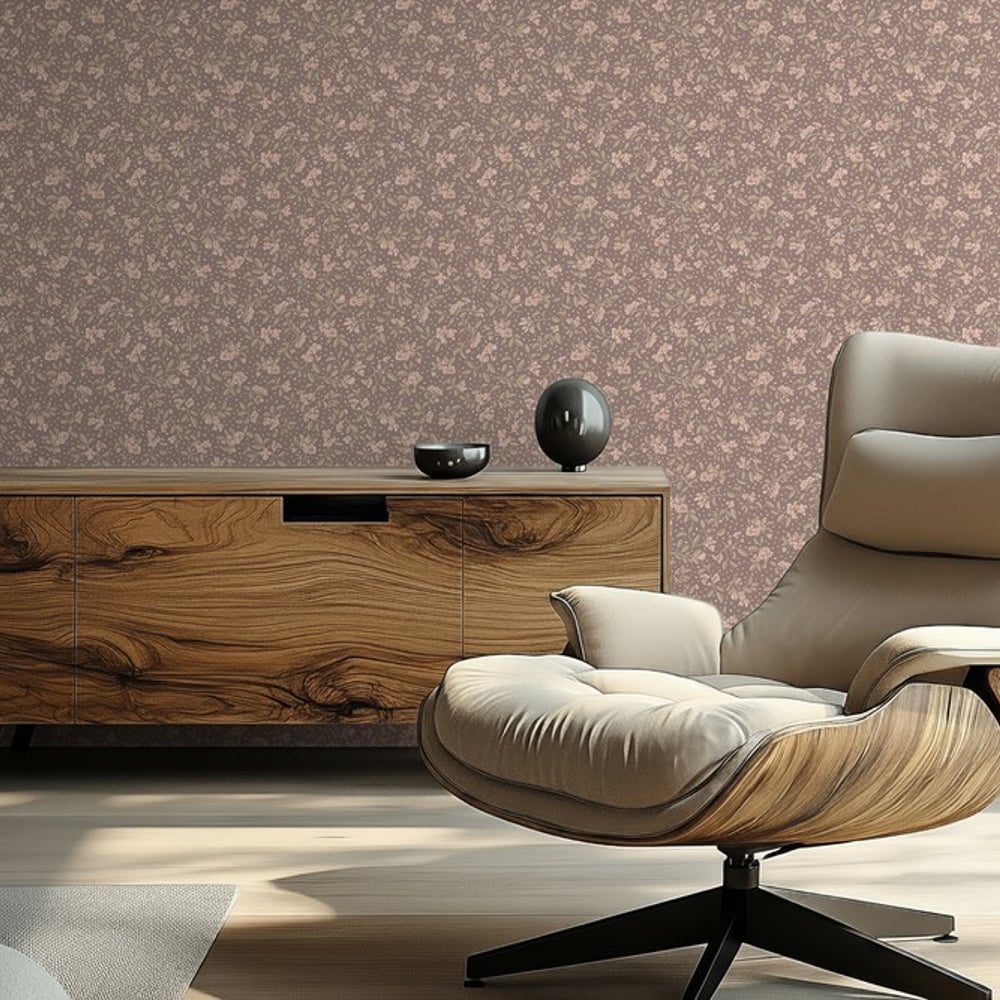 Branches in Bloom Brown - Papiers peints - Marron - Salon - Floral - Wallpassion - Intissé