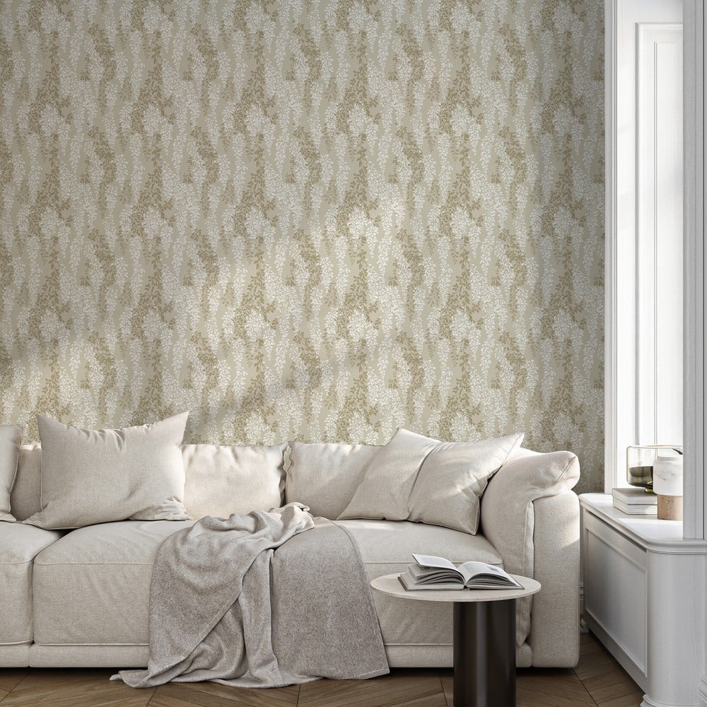 Egil Green - Tapet - Grøn - Stue - Blomstret - September - Non-Woven
