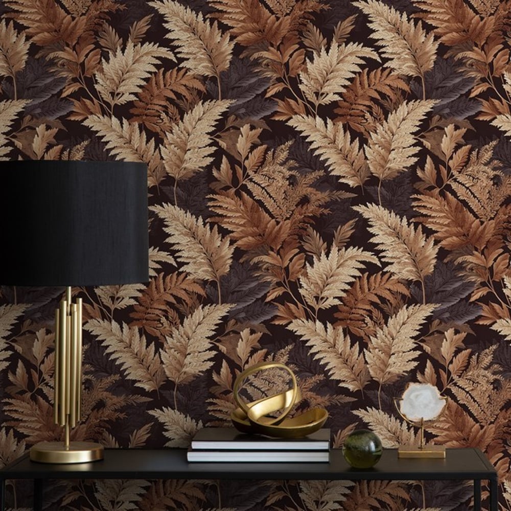 Reza Beige - Wallpaper - Beige - Hallway - Leaf - Blue Monkey - Non-Woven