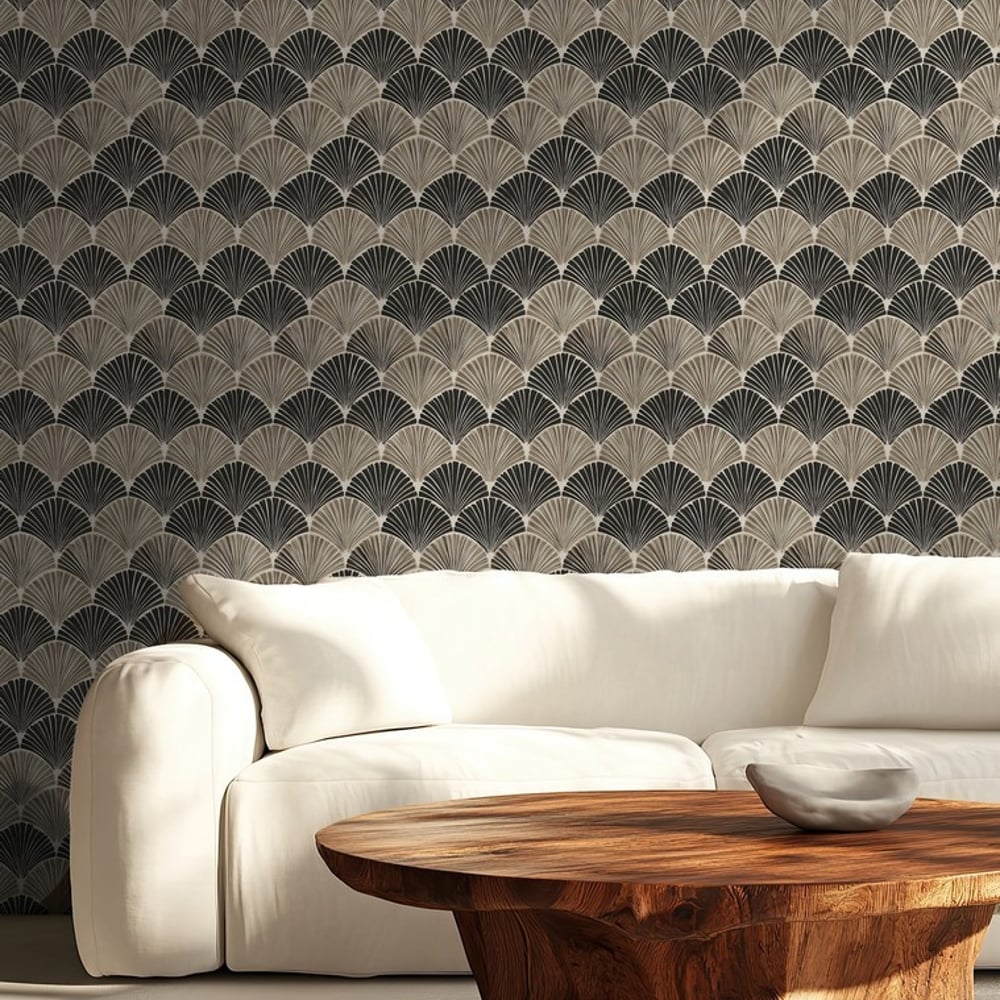 Tripoli Beige - Wallpaper - Beige - Living room - Graphic - September - Non-Woven