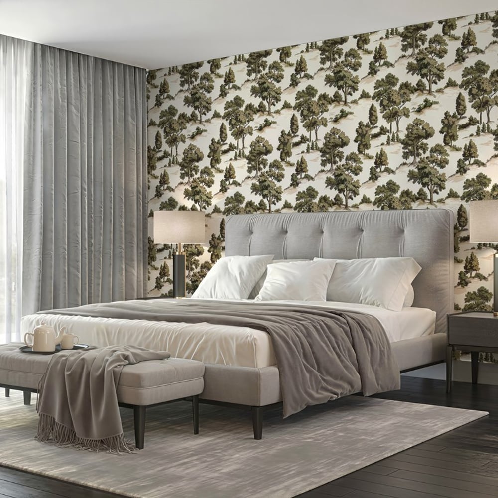 Georg Green - Papiers peints - Vert - Chambre - Arbre - Dreamland - Intissé